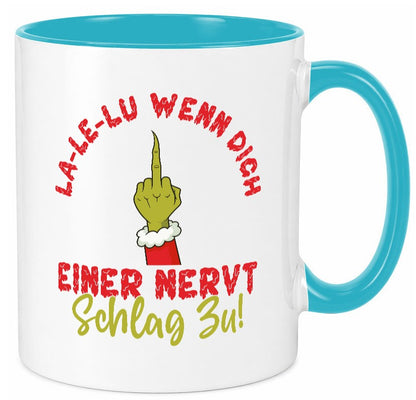La Le Lu | Weihnachten Weihnachtsmuffel Lichter vl4 lustig Humor Geschenkidee Tasse