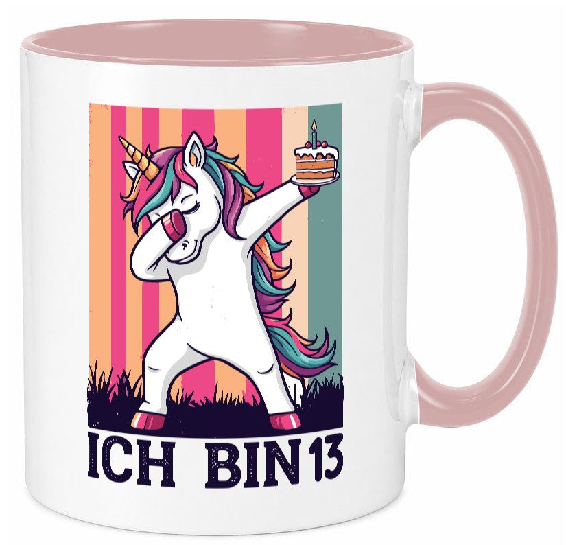 13 Geburtstag | Einhorn Damping Mädchen Geschenkidee Humor Tasse