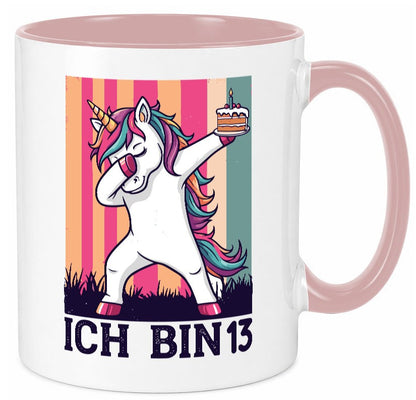 13 Geburtstag | Einhorn Damping Mädchen Geschenkidee Humor Tasse