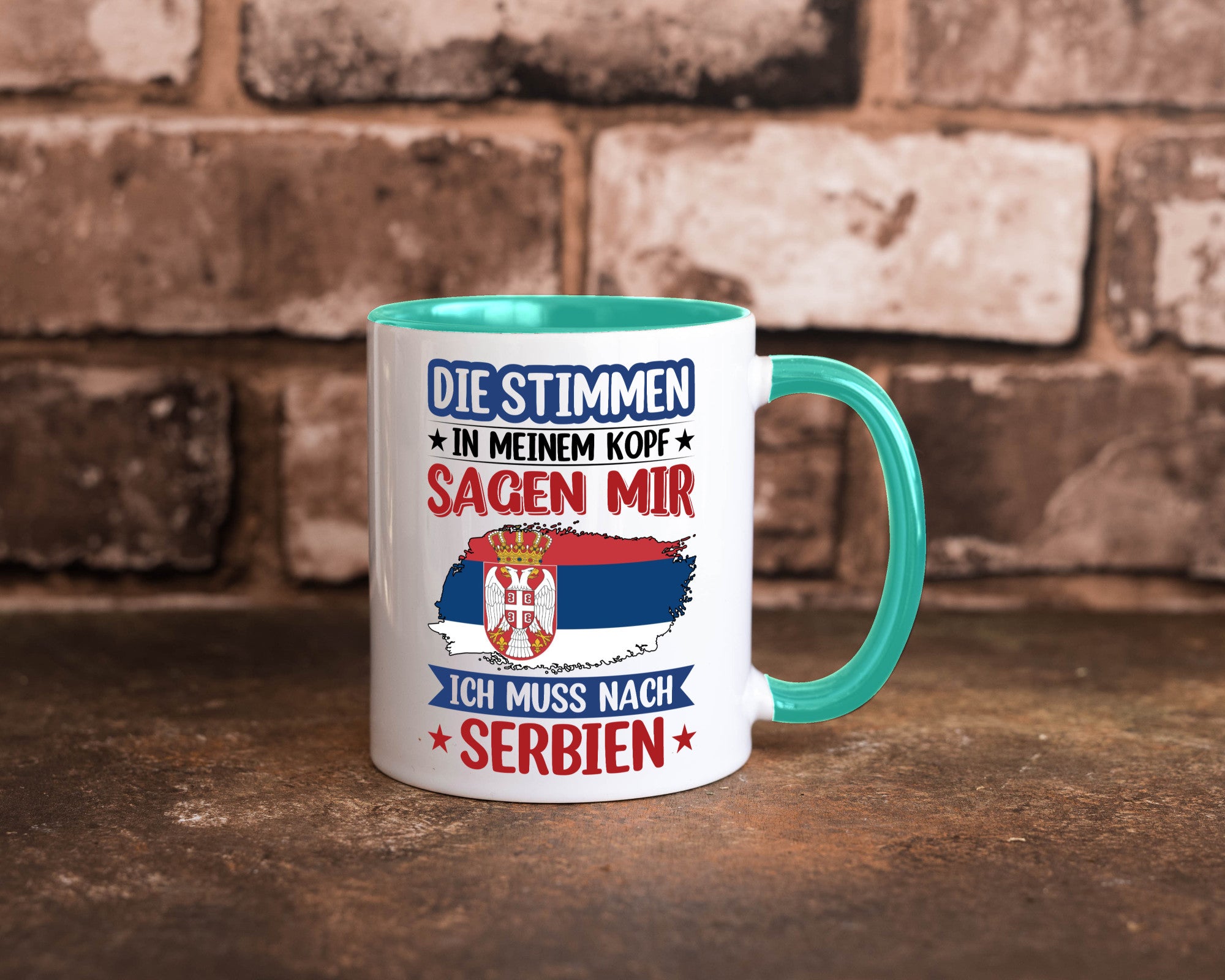 Serbien | Urlaub Stimmen in meinem Kopf Traumland v2 Geschenk Humor