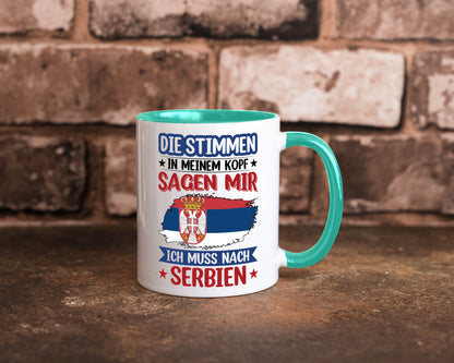 Serbien | Urlaub Stimmen in meinem Kopf Traumland v2 Geschenk Humor