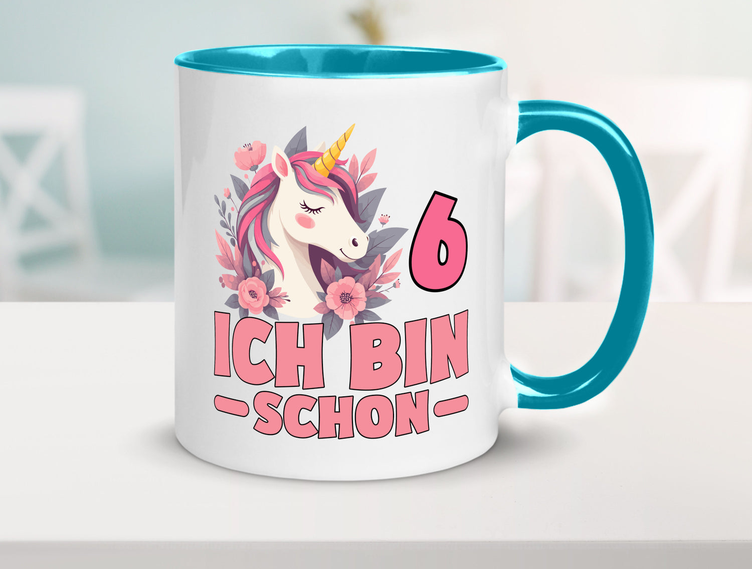 6. Geburtstag | 6 Jahre Einhorn bin schon Mädchen Geschenk Geschenkidee