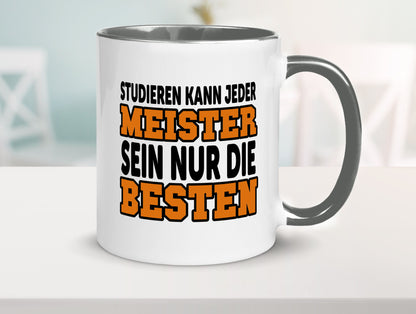 Meister | Handwerker Meisterprüfung Berufsabschluss Humor Arbeit Kollegen Büro