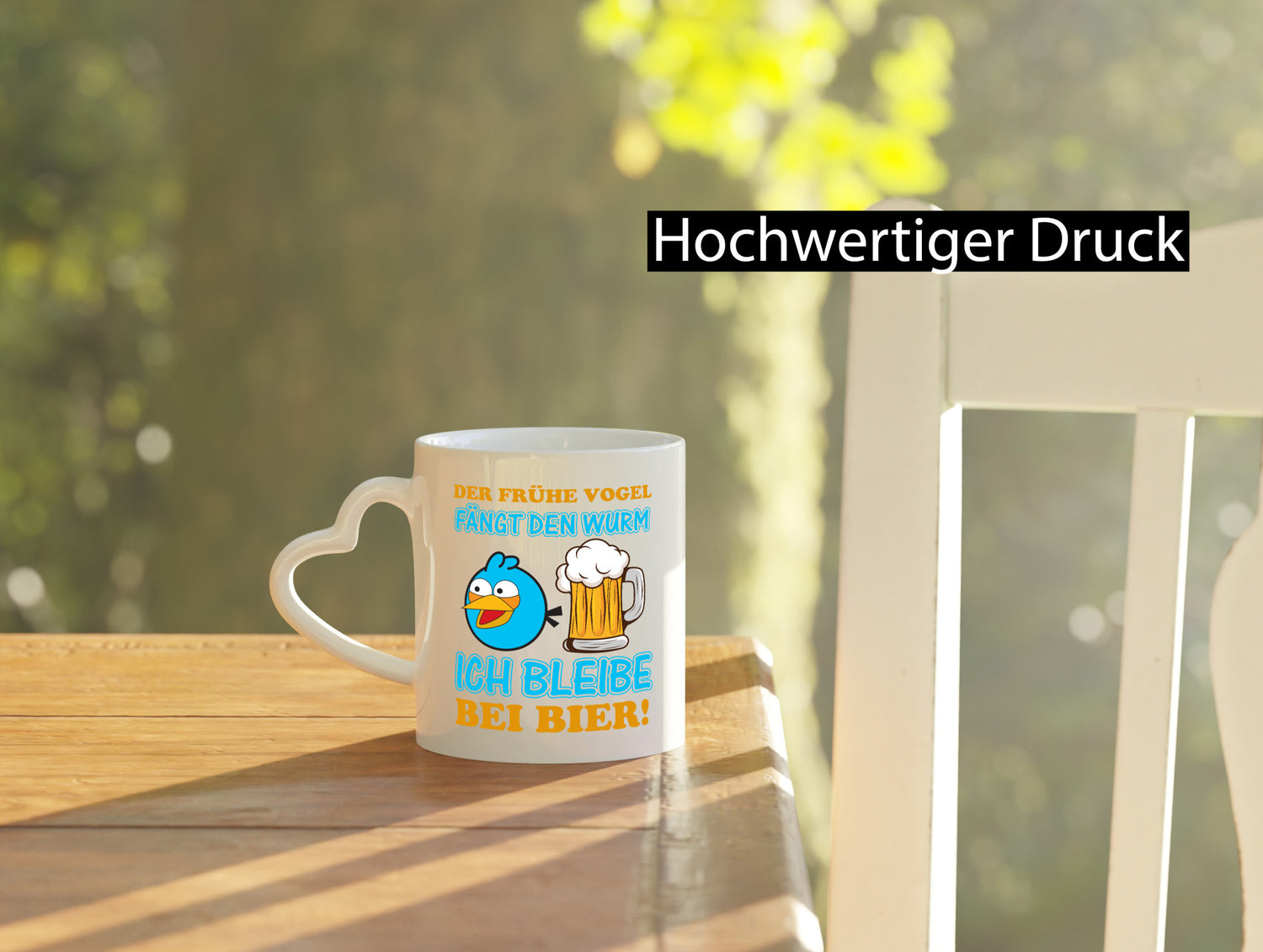 Der frühe Vogel | Biertrinker Tasse Männer Humor lustiger Spruch Geschenk