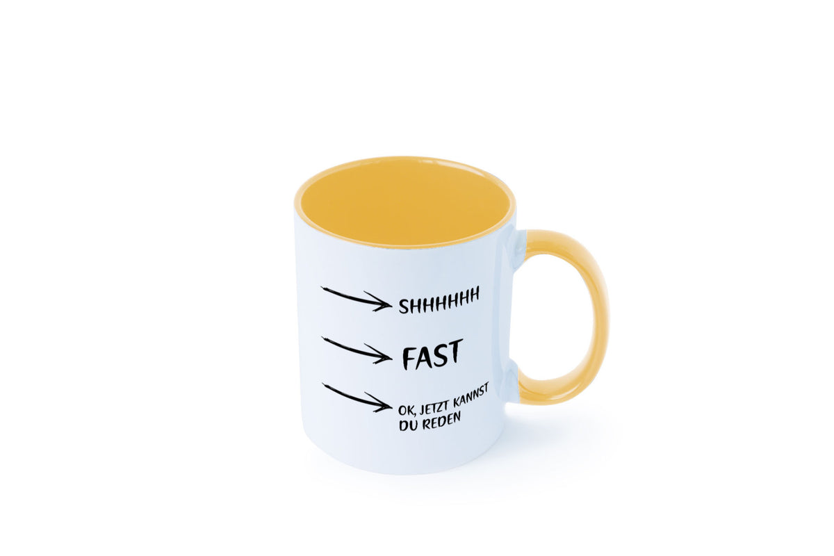 Jetzt kannst du reden | Morgenmuffel Kaffeetrinker Humor Geschenkidee Tasse