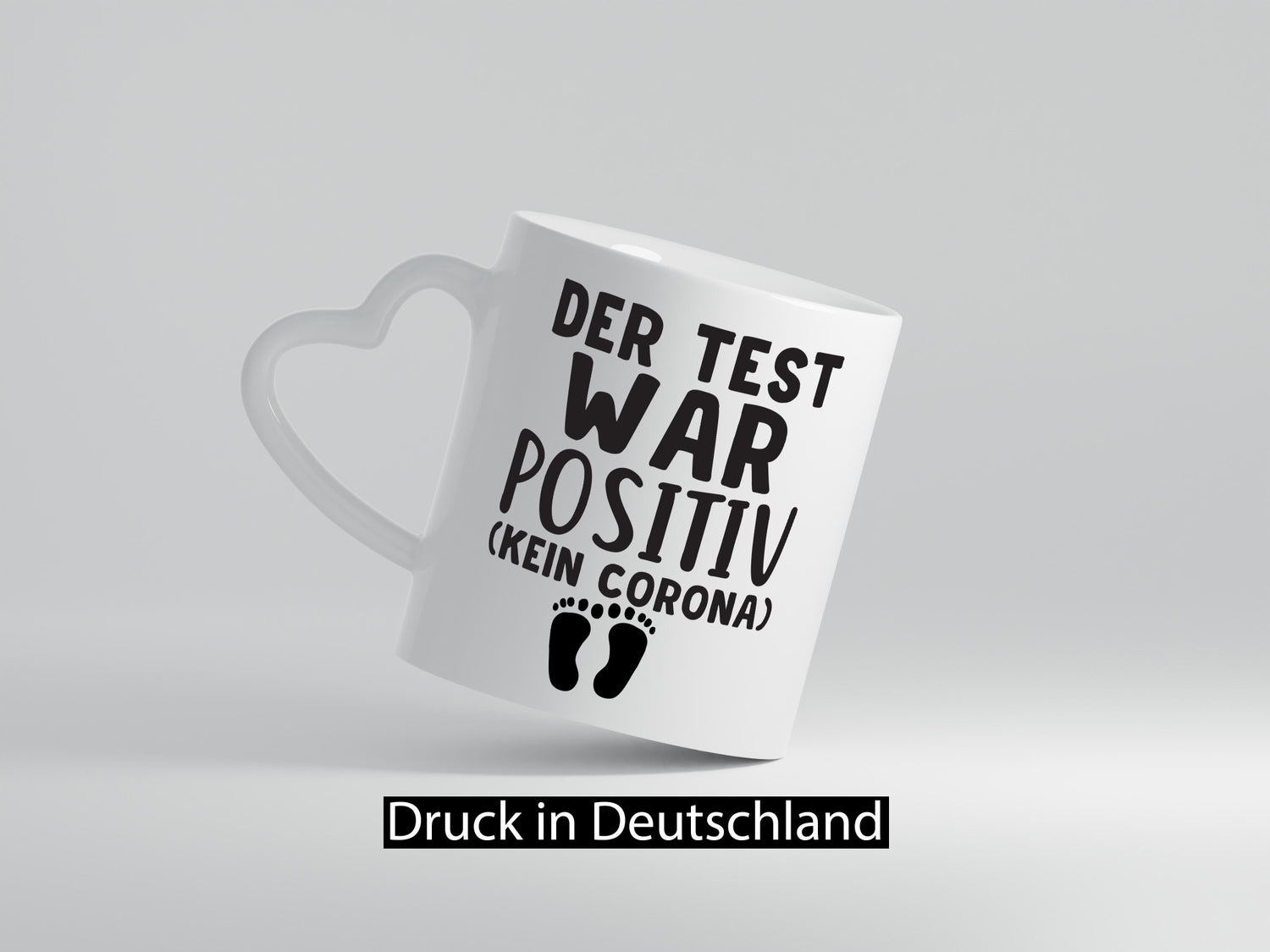 Der Test war positiv | Schwangerschaft Tasse Eltern Humor Geschenkidee