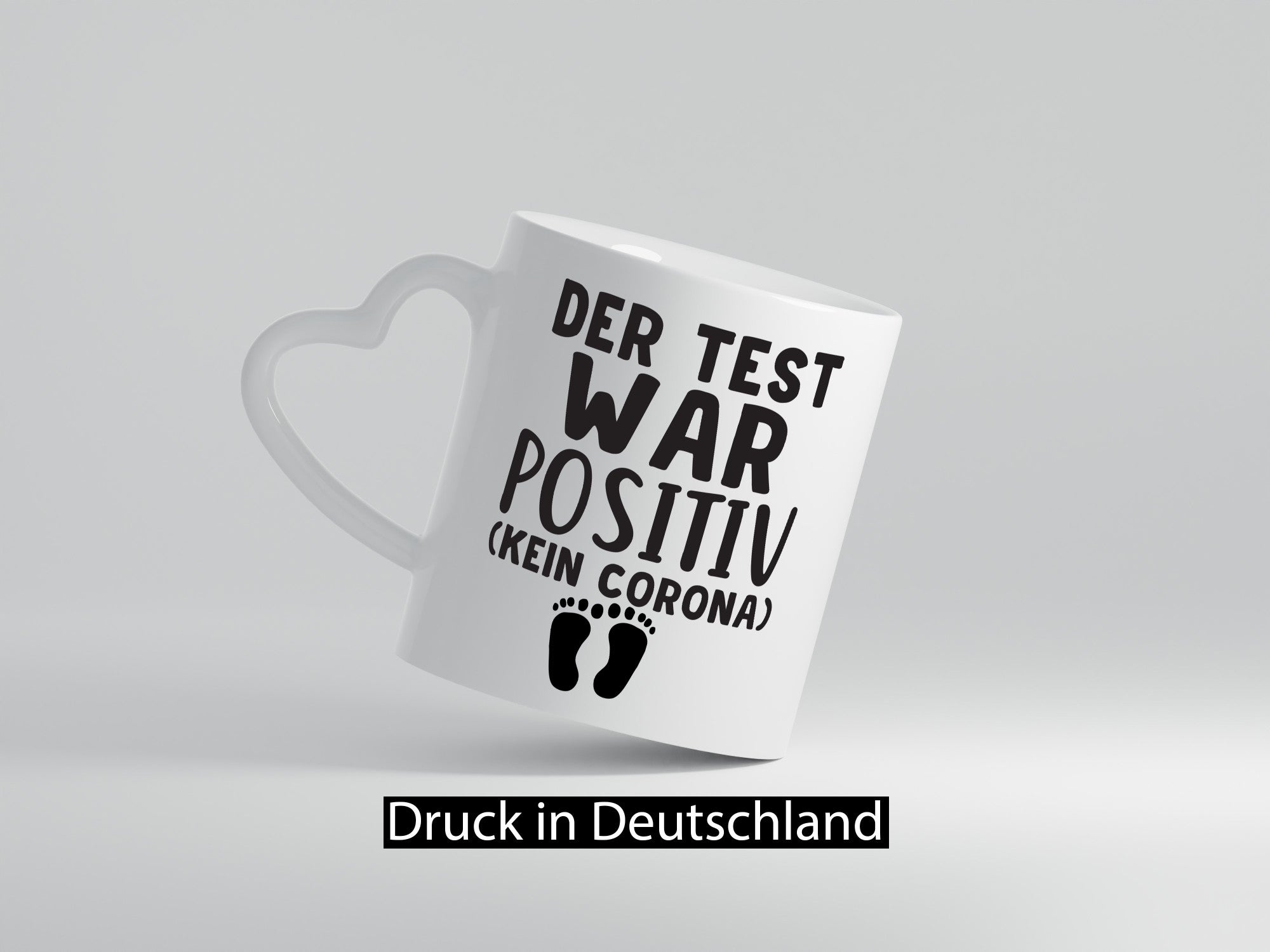 Der Test war positiv | Schwangerschaft Tasse Eltern Humor Geschenkidee