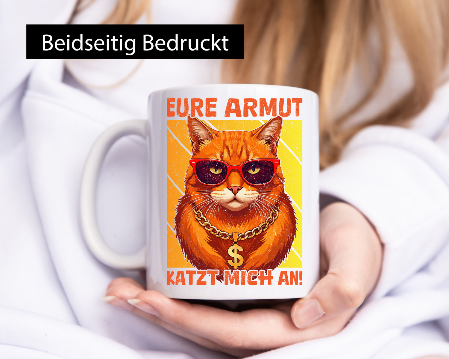 Eure Armut Katzt mich nicht | Böse Katze Humor Tierliebhaber Geschenkidee Tasse