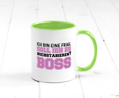 Ich bin der Boss Geschenk Humor Geschenkidee lustiger Spruch Tasse