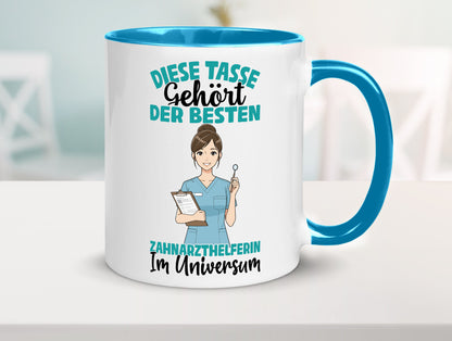 Im Universum: Zahnarzthelferin | Zahnmedizin Humor Geschenkidee Tasse