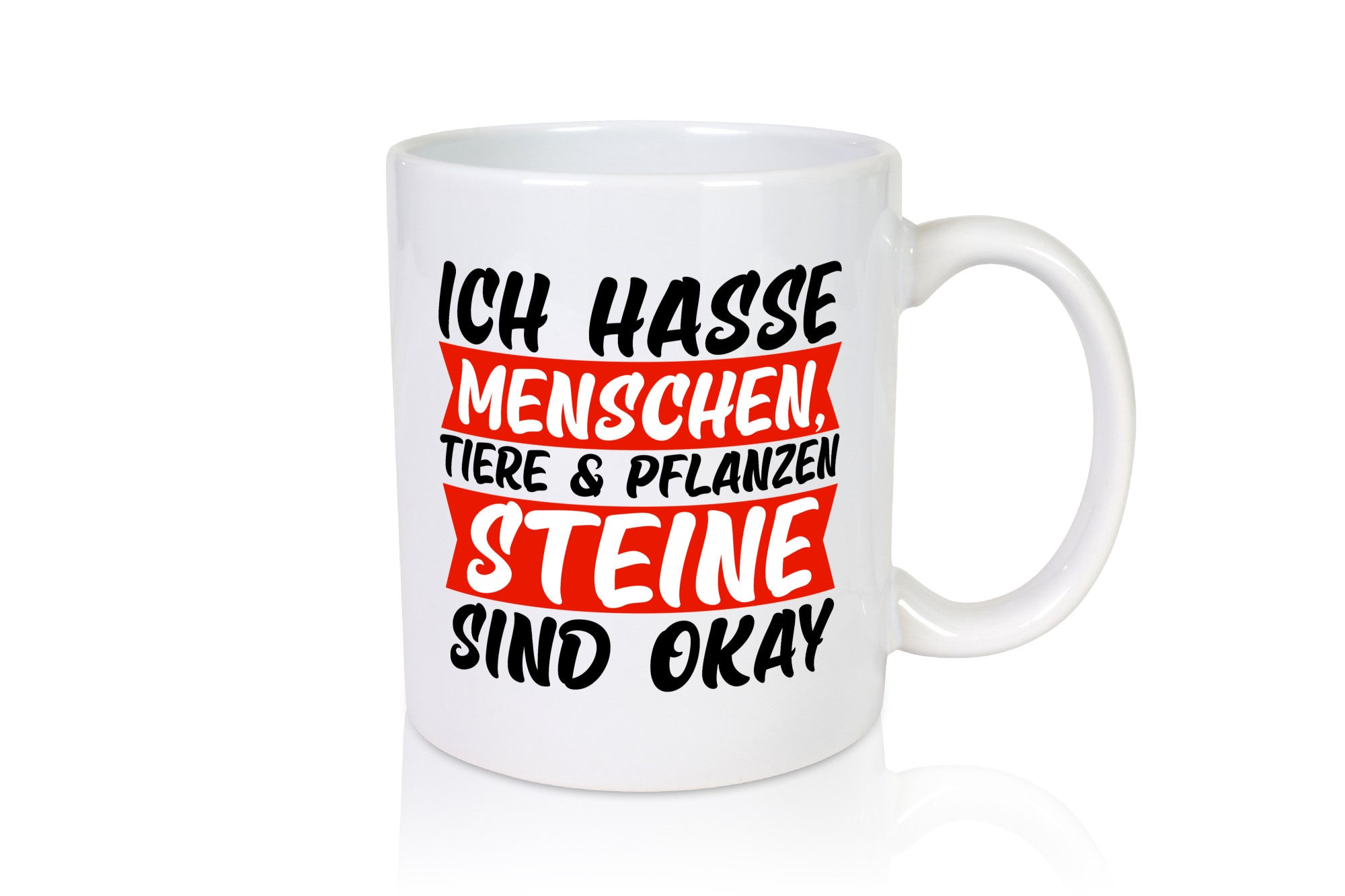 Ich hasse Menschen | Steine Sarkasmus witziger Spruch lustig Humor Geschenkidee