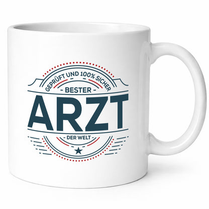 Geprüft und sicher: Arzt | Medizin Doktor Facharzt lustiger Spruch Geschenk