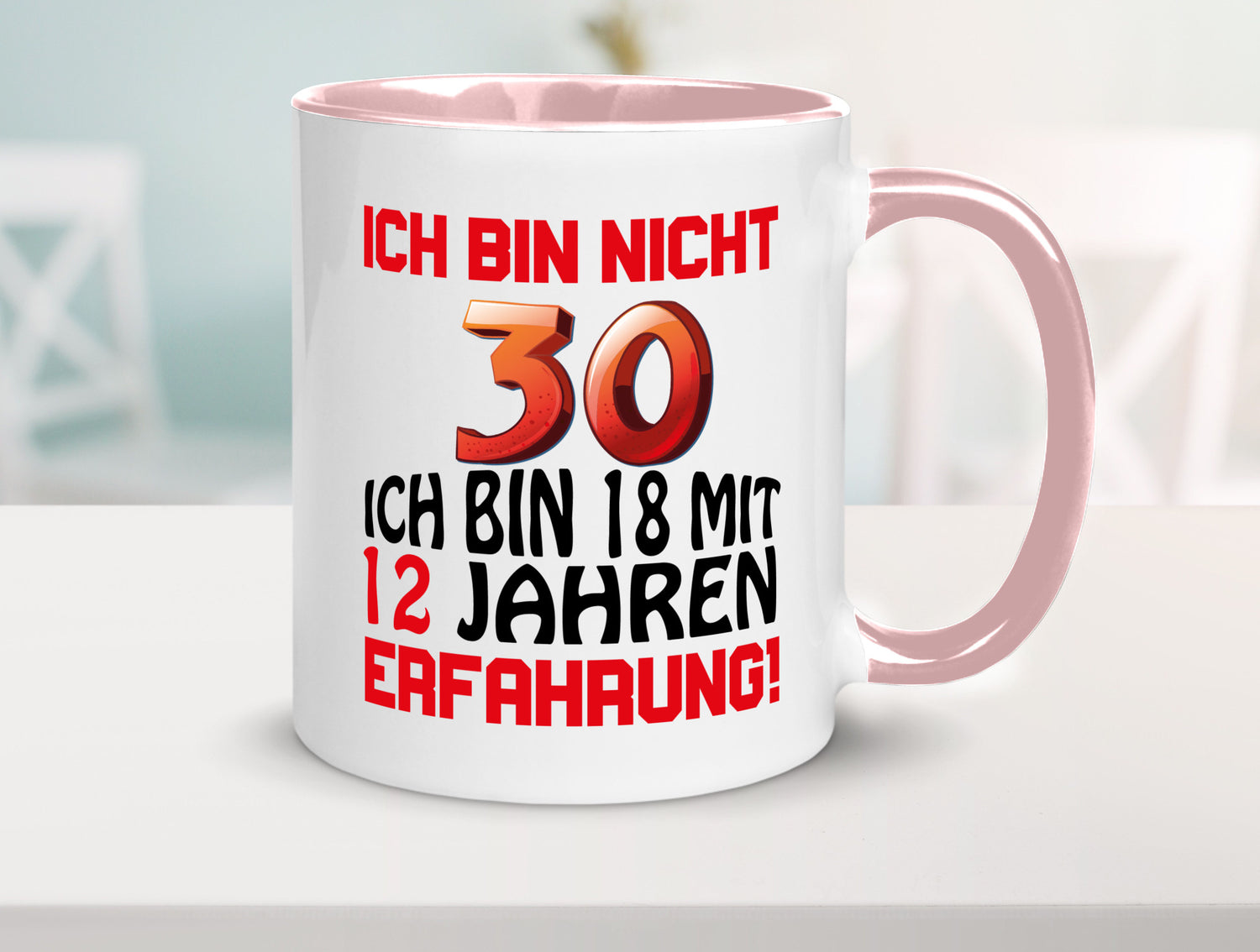 Ich bin nicht 30. lustiger Spruch Geschenk Humor Geschenkidee Tasse
