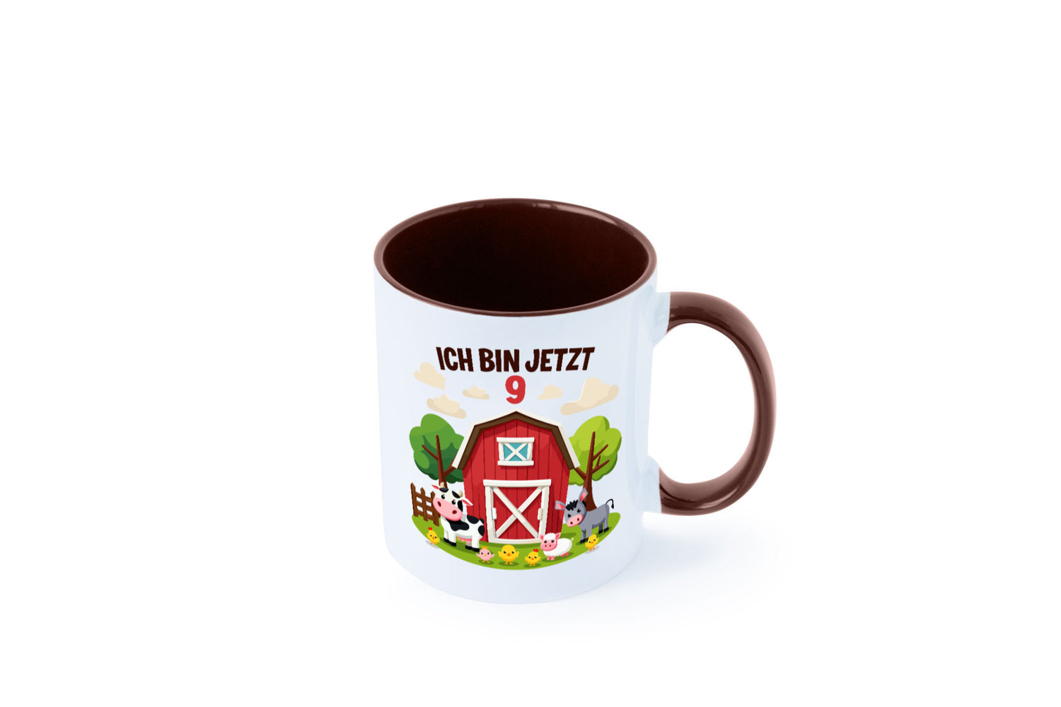 9. Geburtstag | 8 Jahre Bauernhof und Tiere Humor Geschenkidee Tasse