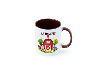 9. Geburtstag | 8 Jahre Bauernhof und Tiere Humor Geschenkidee Tasse