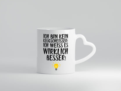 Klugscheißer | Arbeit Kollegin / Chef Arbeits Tasse lustig Kollegen Büro