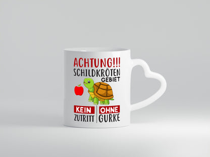 Achtung Schildkröte lustig Humor Geschenkidee Geschenk Tasse