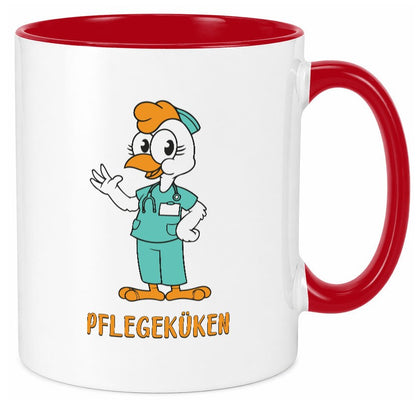 Pflegeküken | Küken Krankenschwester Pfleger Humor Geschenkidee Tasse