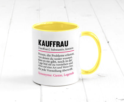 Kauffrau | Humor Spruch Definition Kauffrauen Geschenkidee Tasse