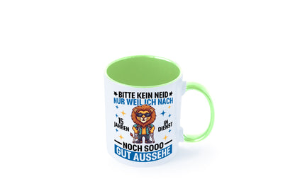 15 Jahre im Dienst | Arbeitsjubiläum Arbeit lustig Kollegen Büro Geschenk Tasse
