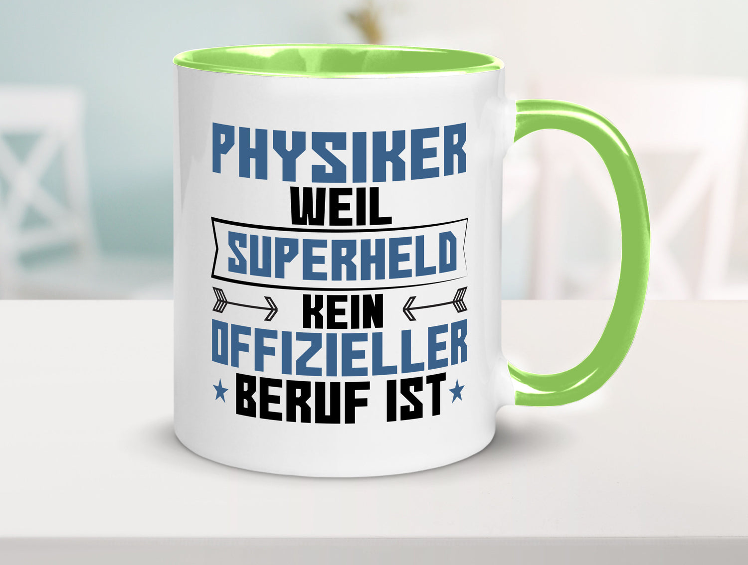 Superheld Physiker | Physik Geschenk Humor Geschenkidee lustiger Spruch Tasse
