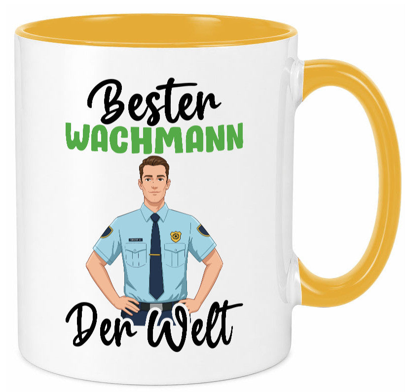 Bester Wachmann | Wachpersonal Nachtwächter v2 Geschenk Humor Geschenkidee Tasse