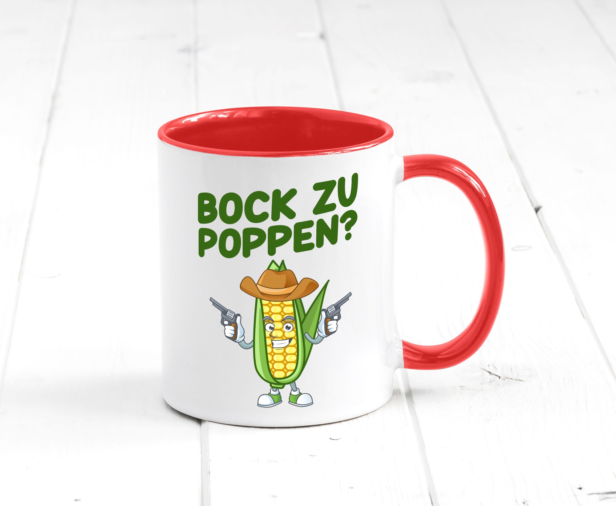 Bock auf Poppen | Mais Lustig Geschenk Humor Geschenkidee lustiger Spruch Tasse
