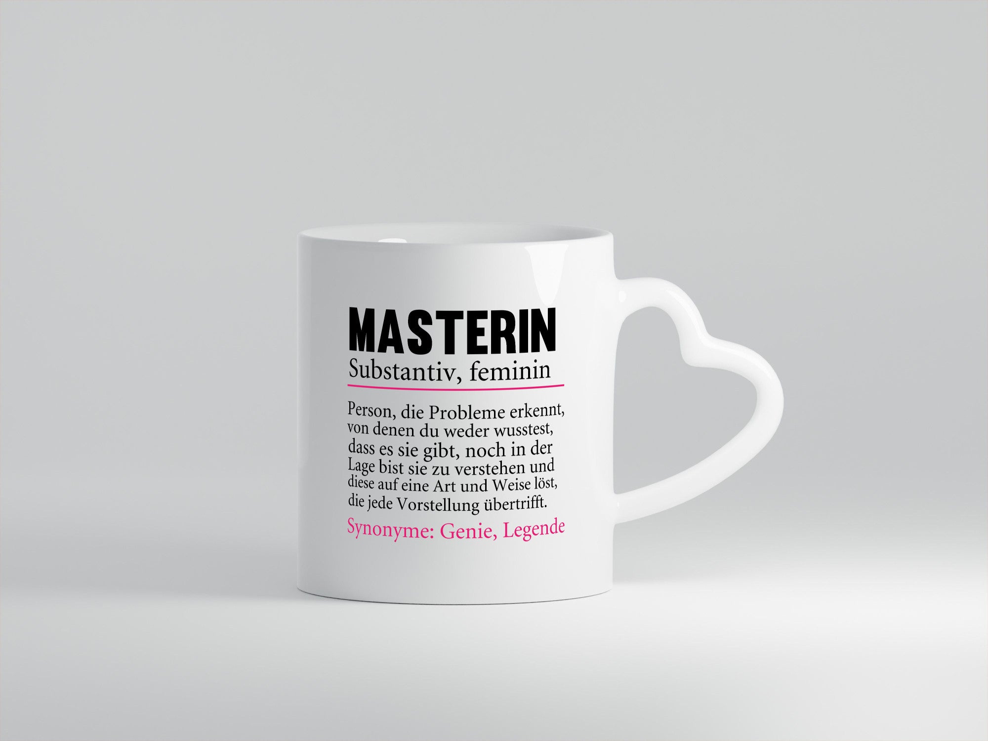 Masterin | Spruch Student Uni Master Studium Geschenkidee Humor Tasse