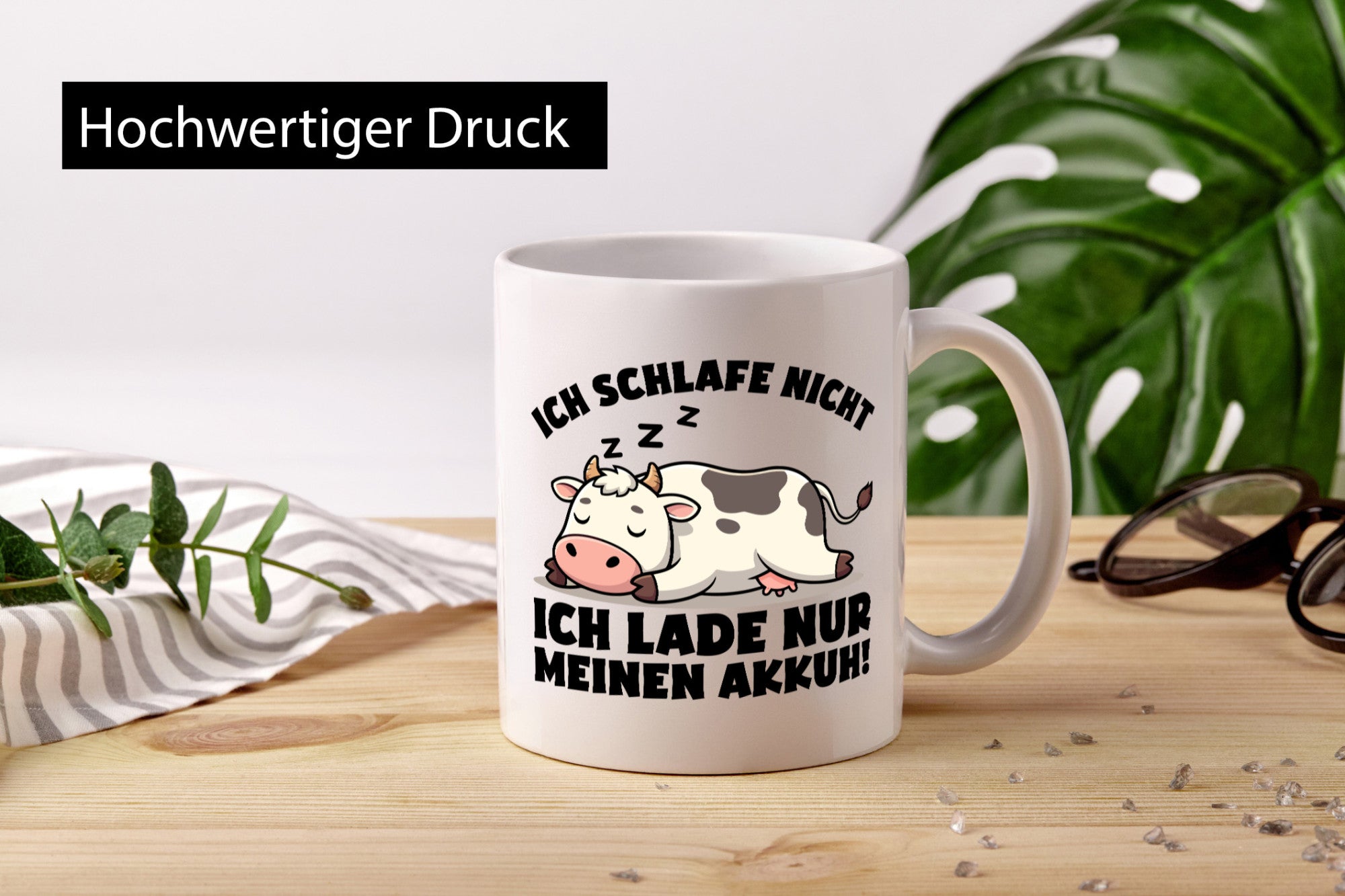 Ich schlafe nicht lade nur meinen Akkuh | Müde lustiger Spruch Geschenk Humor