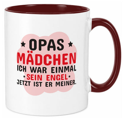 Opas Mädchen | Trauer Tasse Abschied Enkelin lustig Familie Geschenkidee
