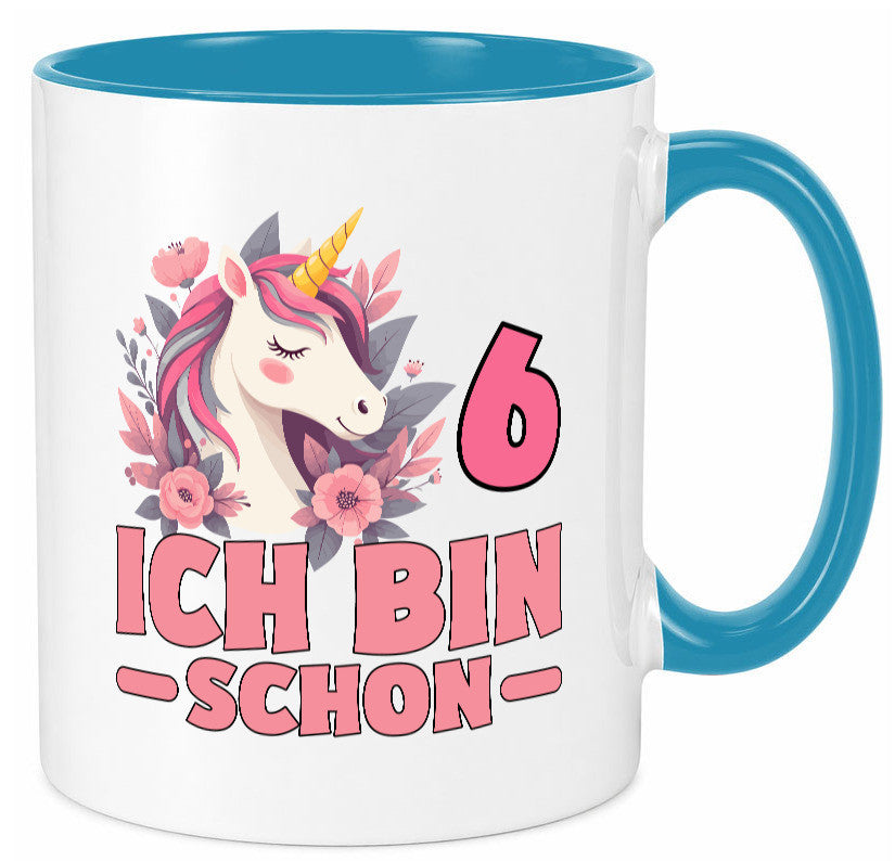 6. Geburtstag | 6 Jahre Einhorn bin schon Mädchen Geschenk Geschenkidee