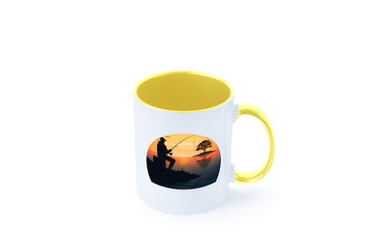 Angler | Sonnenuntergang Fischer Fische Angeln v2 Geschenk Humor Geschenkidee