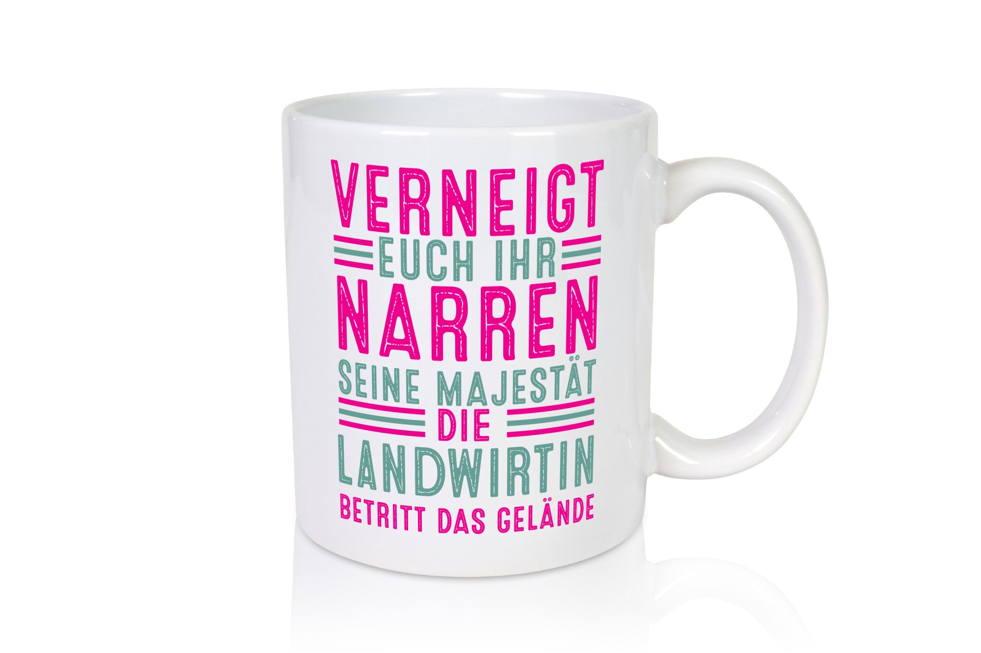 Verneigt euch: Landwirtin| Bäuerin | Landwirtschaft Geschenkidee Humor Tasse