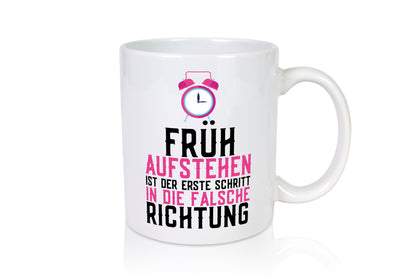 Früh aufstehen | Falsche Richtung Morgenmuffel Müdigkeit lustig Humor