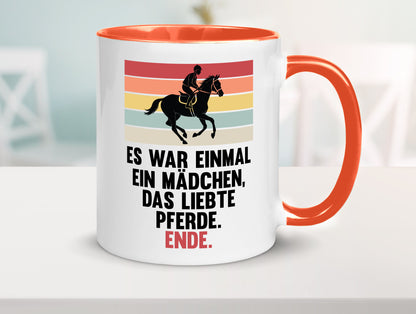 Es war einmal ein Mädchen das Liebte Pferde | lustig Humor Geschenkidee Tasse