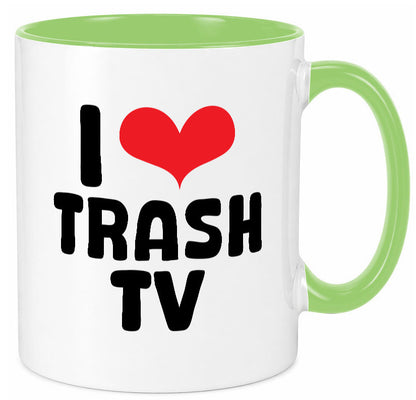 I love Trash TV | v2 lustig Humor Geschenkidee Geschenk Tasse