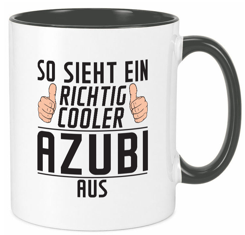 Richtig Cooler Azubi | Ausbildung Lehre Lehrling Geschenk Humor Geschenkidee Tasse