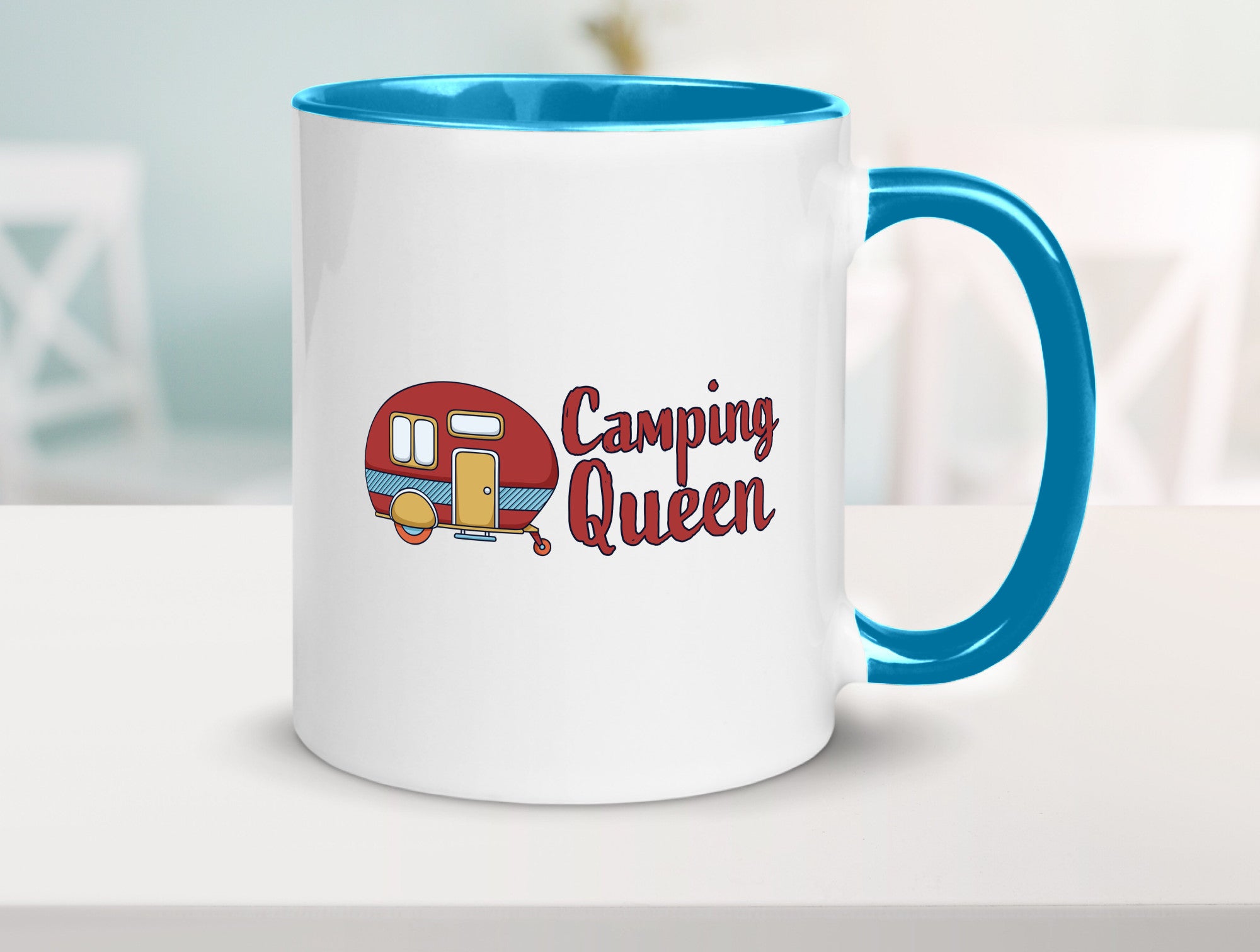 Camping Queen | Wohnanhänger Geschenk Humor Geschenkidee lustiger Spruch Tasse
