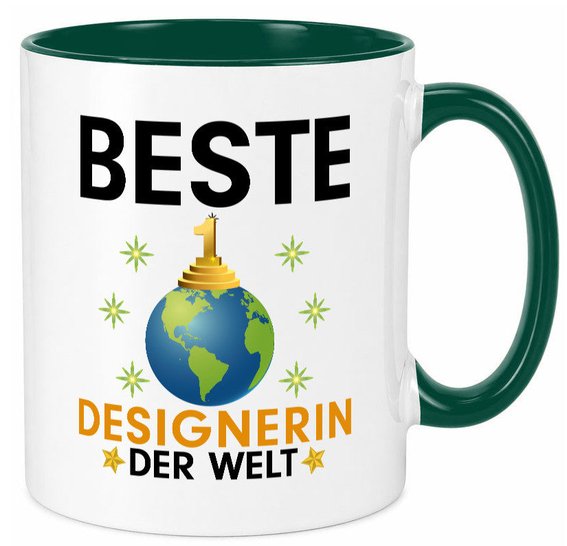 Welt Beste Designerin | Mode lustiger Spruch Geschenk Humor Geschenkidee Tasse