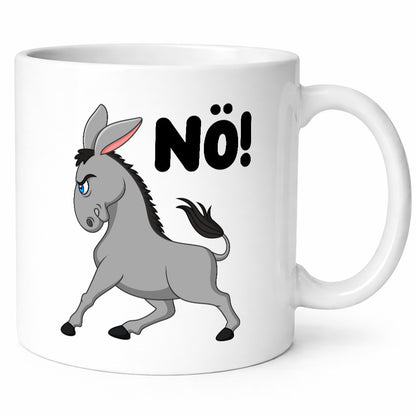 Nö | Sturer Esel hab kein bock lustig Humor Geschenkidee Geschenk Tasse