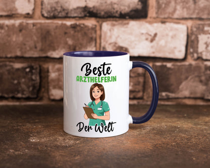 Beste Arzthelferin | Fachangestellte Medizin v2 Geschenkidee Humor Tasse