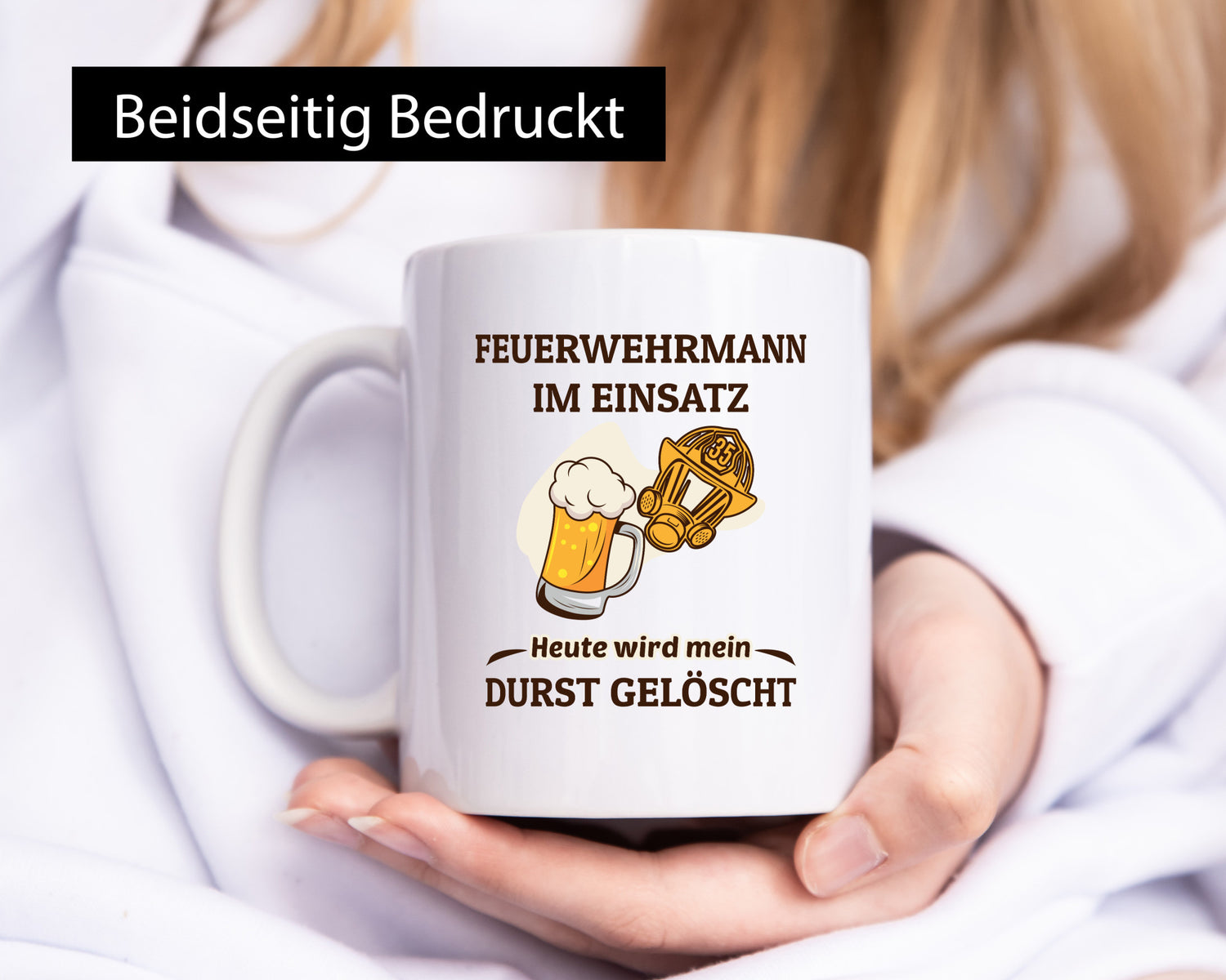 Heute wird mein durst gelöscht | Feuerwehrmann Bier lustiger Spruch Geschenk