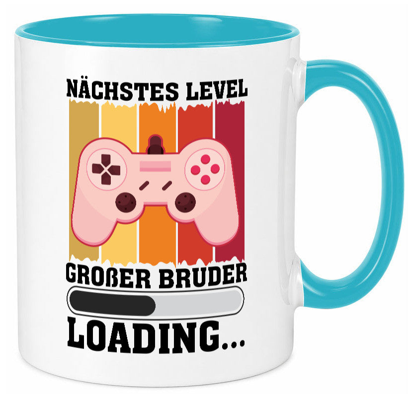 Nächstes Level | großer Bruder Geschwister Geschenkidee Humor Tasse