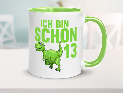 13. Geburtstag | 13 Jahre Dino Dinosaurier Humor Geschenkidee Tasse