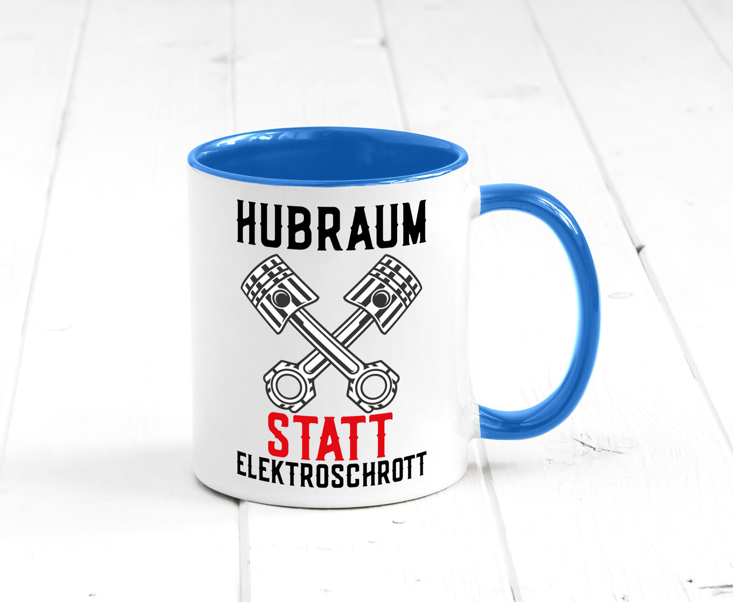 Hubraum statt Elektroschrott | Autofan Verbrennungsmotor Geschenk Humor