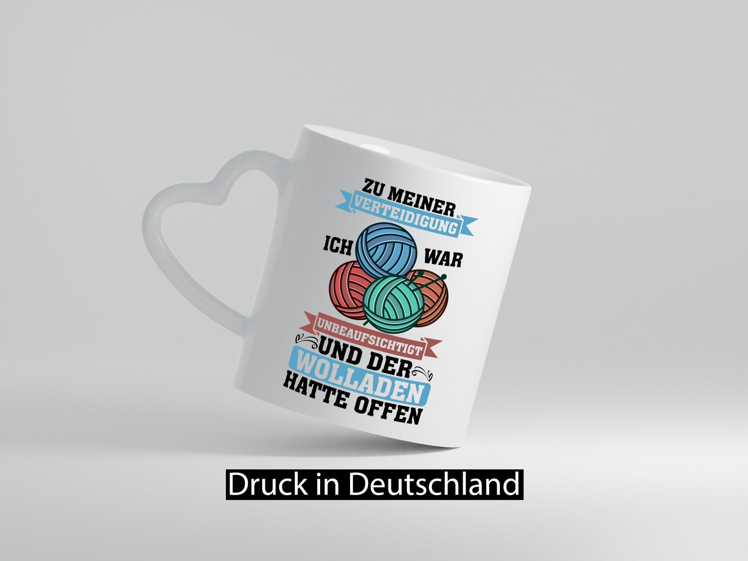 Der Wollladen hatte offen | Stricken Wolle Humor Geschenkidee Tasse