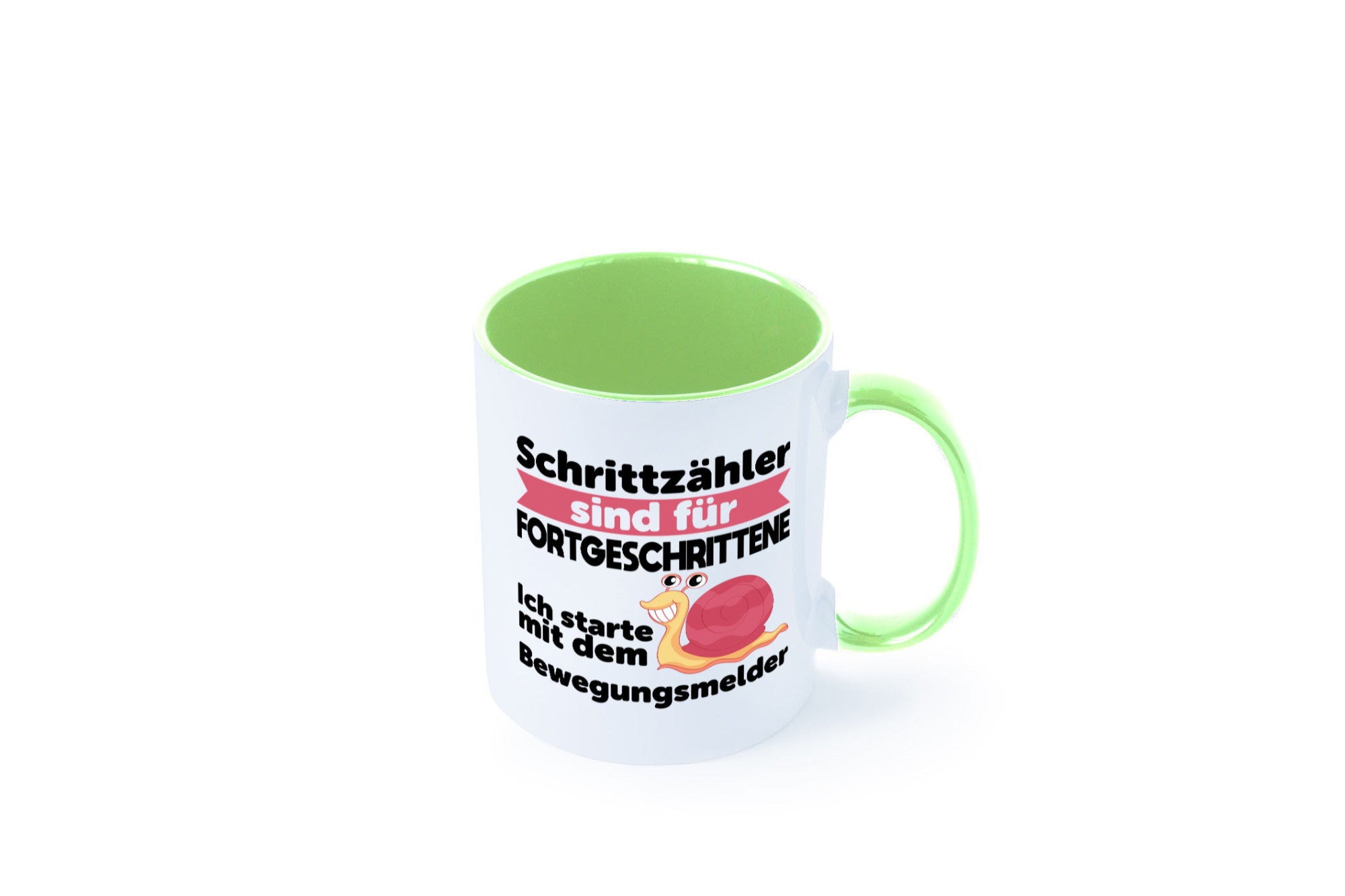 Schrittzähler Fortgeschrittene, Bewegungsmelder | Schnecke Geschenk Humor