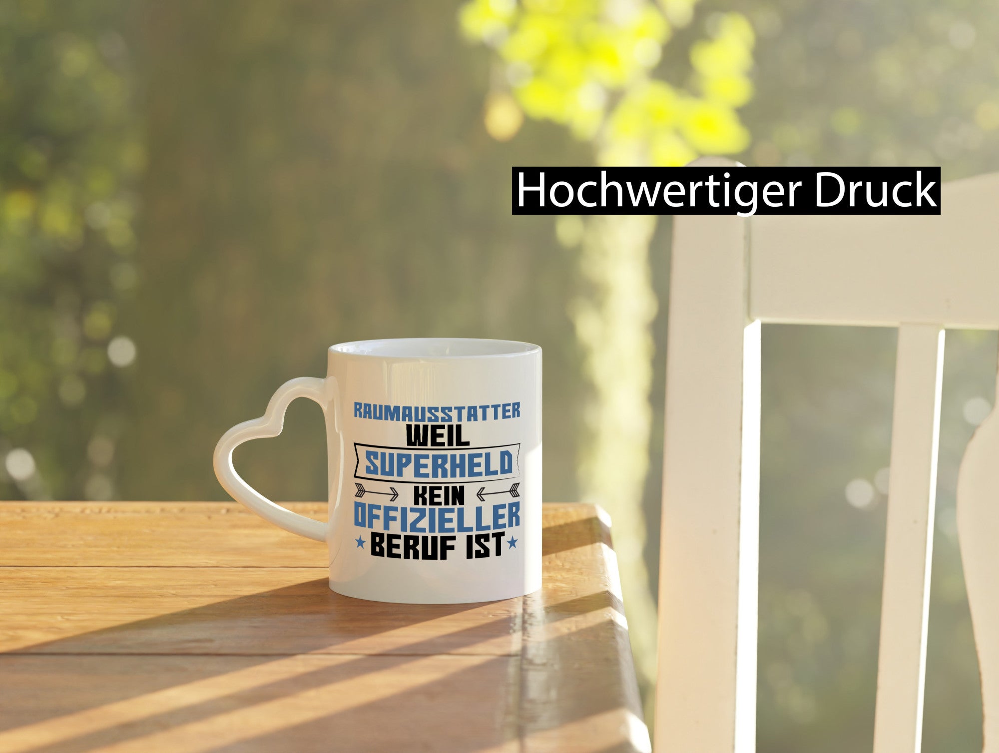 Superheld Raumausstatter | Wohn Ausstatter Geschenkidee Humor Tasse