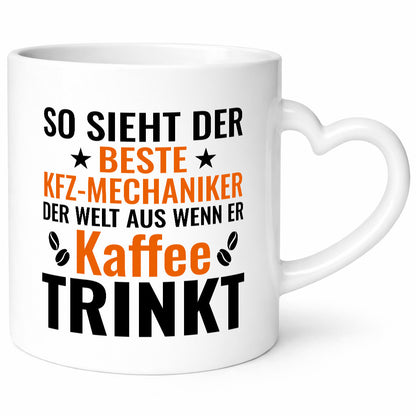 Kaffee trinkt: KFZ-Mechaniker | Werkstatt Mechaniker lustig Humor Geschenkidee