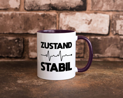 Zustand Stabil | Herzschlag Heartbeat lustiger Spruch Geschenk Humor